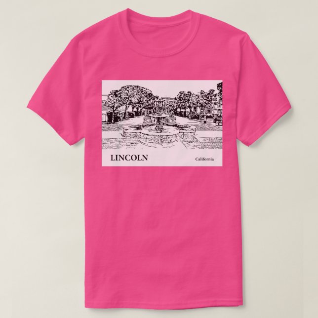 Lincoln California TShirt 1 (Design Front)