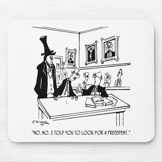 Lincoln Cartoon 5488 Mouse Mat (Front)