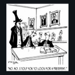 Lincoln Cartoon 5488 Poster<br><div class="desc">Lawyer to clerk with Abraham Lincoln standing next to him,  "No,  no. I told you to look for a precedent."</div>