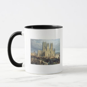 Lincoln Cathedral from the North West, c.1850 Mug