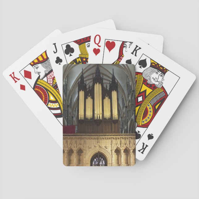 Lincoln Cathedral playing cards (Back)