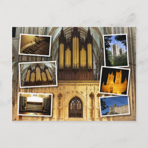 Lincoln Cathedral,  UK montage postcard