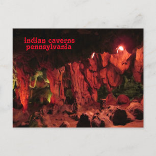 lincoln caverns, pennsylvania postcard