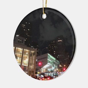 Lincoln Centre New York City NYC Photography Ceramic Tree Decoration