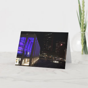 Lincoln Centre NYC New York Night Lights Photo Card