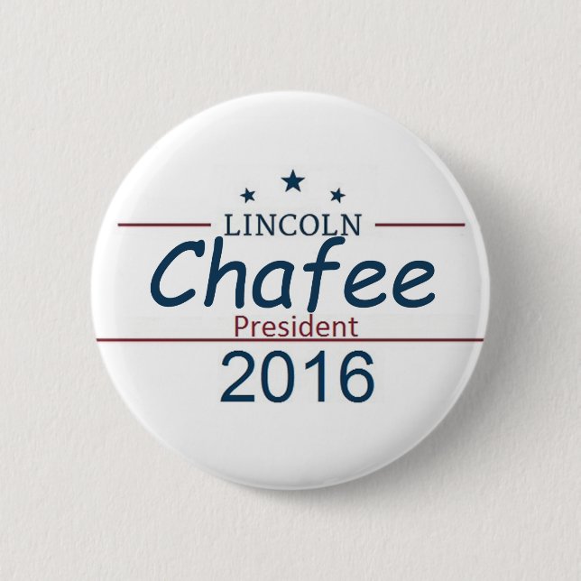 Lincoln CHAFEE 2016 6 Cm Round Badge (Front)