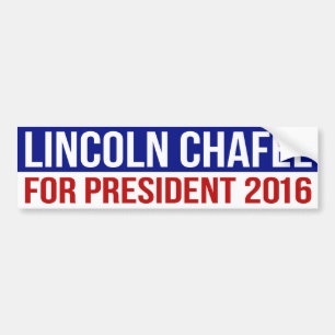 Lincoln Chafee For President 2016 Bumper Sticker