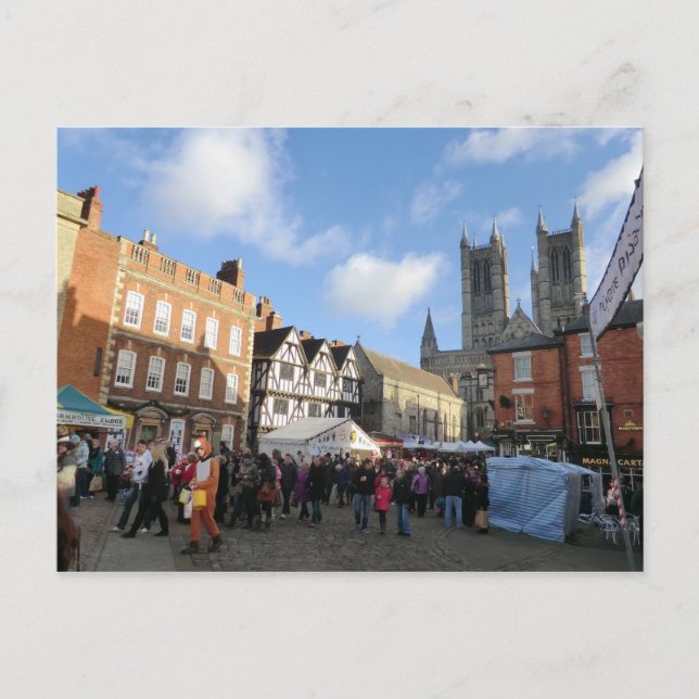 LIncoln Christmas Market Holiday Postcard (Front)