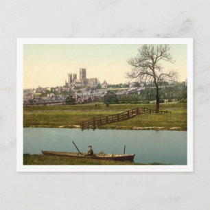 Lincoln City View, Lincolnshire, England Postcard