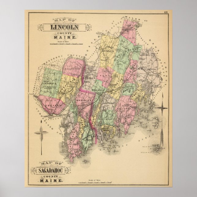 Lincoln Co, Sagadahoc Co Poster (Front)