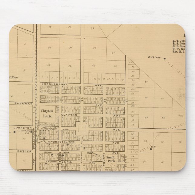 Lincoln Delaware Mouse Mat (Front)