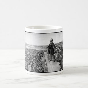 Lincoln Delivering The Gettysburg Address Coffee Mug