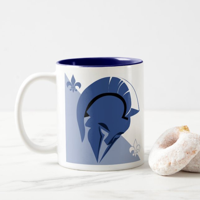 Lincoln East High School New Designs Two-Tone Coffee Mug (With Donut)