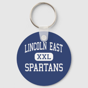 Lincoln East - Spartans - High - Lincoln Nebraska Key Ring