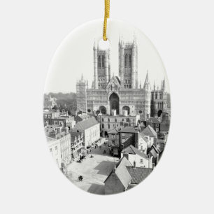 Lincoln, England Ceramic Tree Decoration