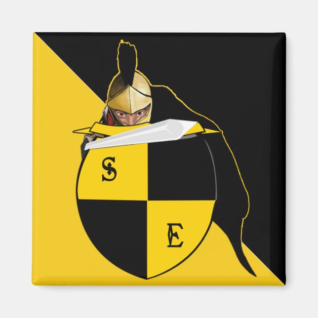 Lincoln high schools knights  magnet (Front)