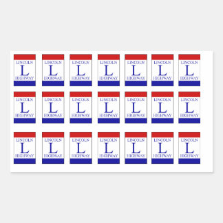 Lincoln Highway Traditional Colours Sticker