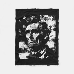 Lincoln History Teacher President 4th Of July  Fleece Blanket