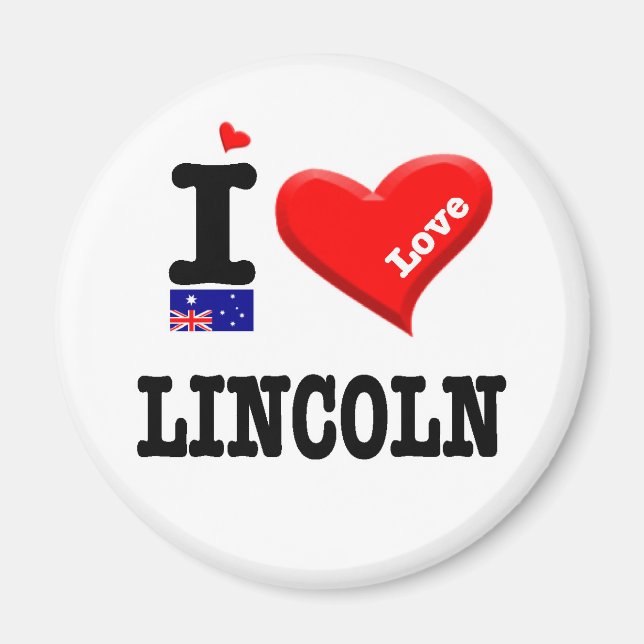 LINCOLN - I Love Magnet (Front)