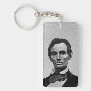 Lincoln Illinois Capitol Bicentennial Key Ring