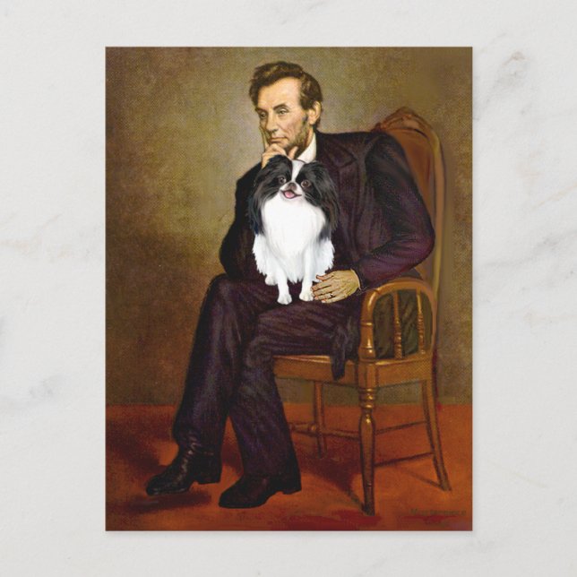 Lincoln - Japanese Chin 2 Postcard (Front)