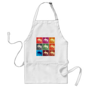 Lincoln Memorial Abstract Standard Apron