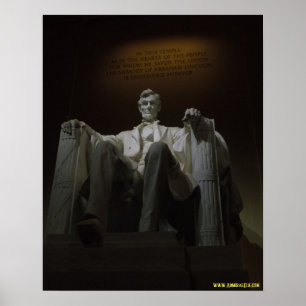 Lincoln Memorial at Night Poster