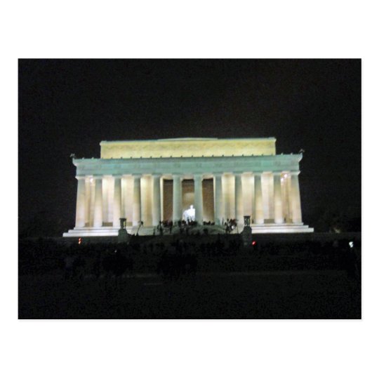 Lincoln Memorial at Night Washington DC 002 Postcard