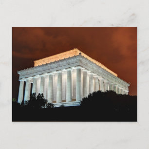 Lincoln Memorial at Night - Washington DC Postcard
