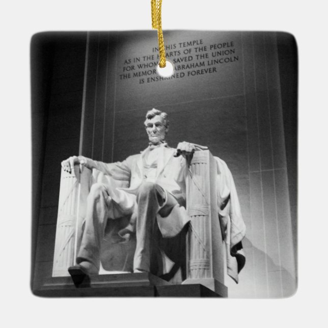 Lincoln Memorial Ceramic Ornament (Front)