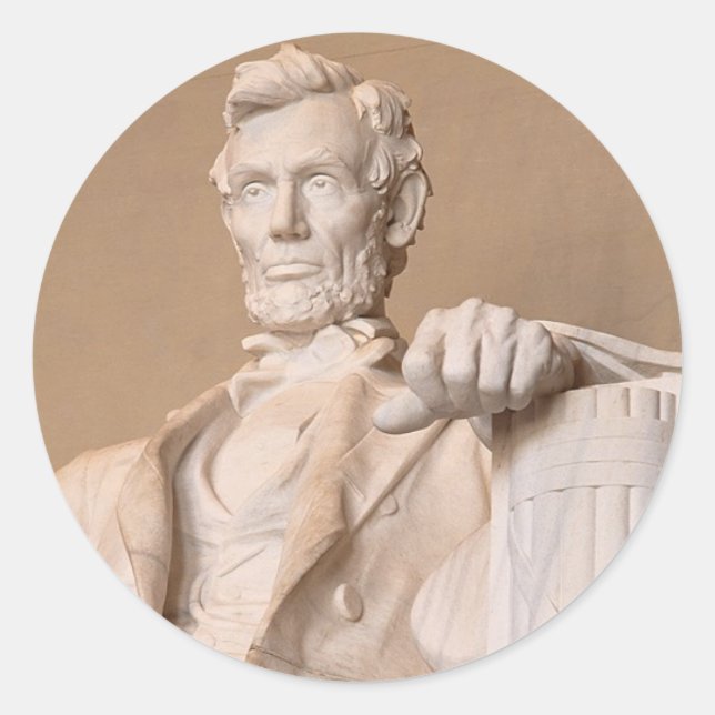 Lincoln Memorial Classic Round Sticker (Front)