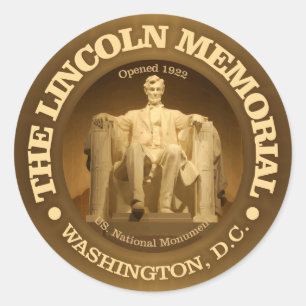 Lincoln Memorial Classic Round Sticker