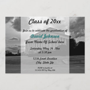 Lincoln Memorial Graduation Invitation