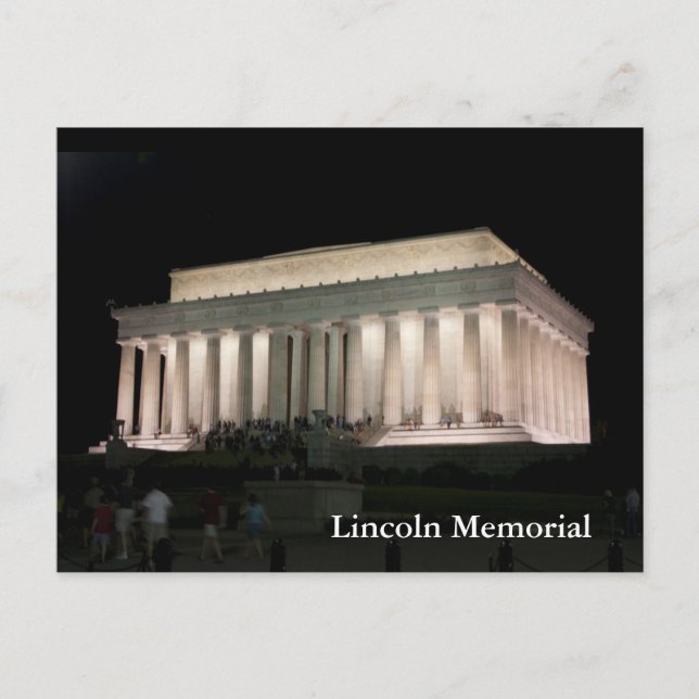 Lincoln Memorial Postcard (Front)