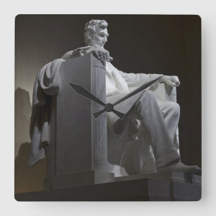 Lincoln Memorial Square Wall Clock