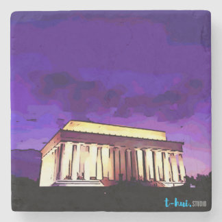 Lincoln Memorial Stone Coaster