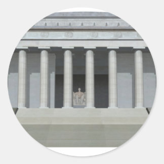 Lincoln Memorial: Washington DC Classic Round Sticker