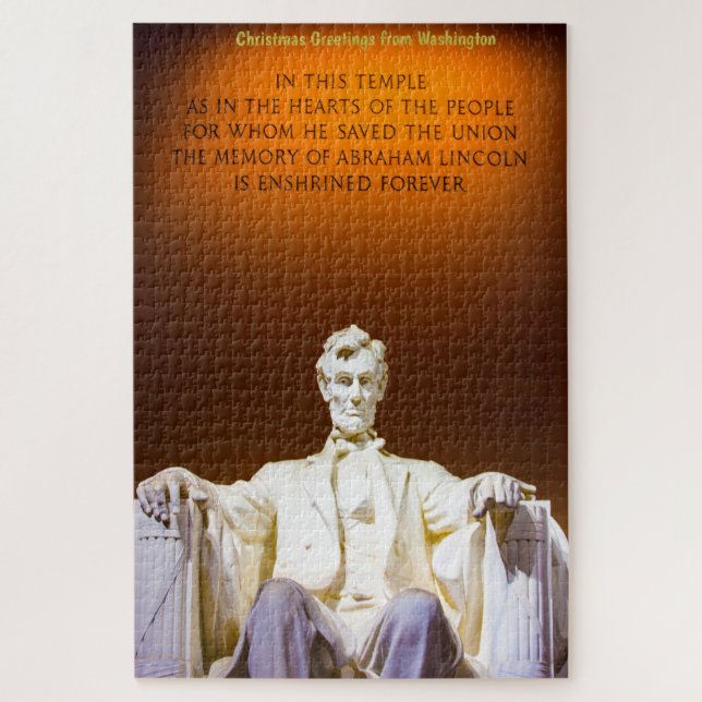 Lincoln Memorial Washington. Jigsaw Puzzle (Vertical)