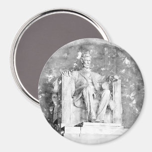 Lincoln Memorial watercolor Magnet
