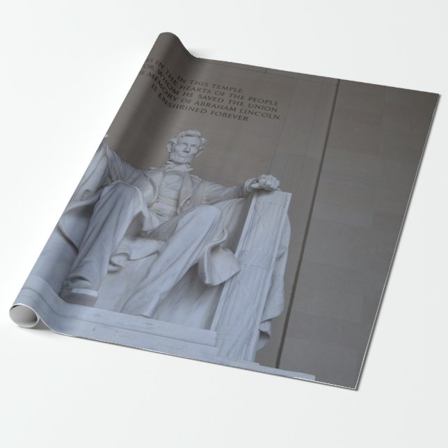 Lincoln Memorial Wrapping Paper (Unrolled)