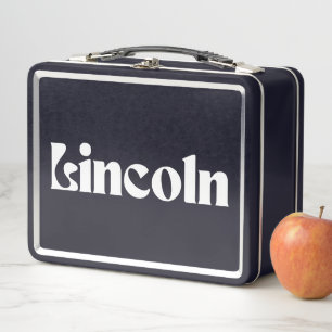 Lincoln Metal Lunch Box