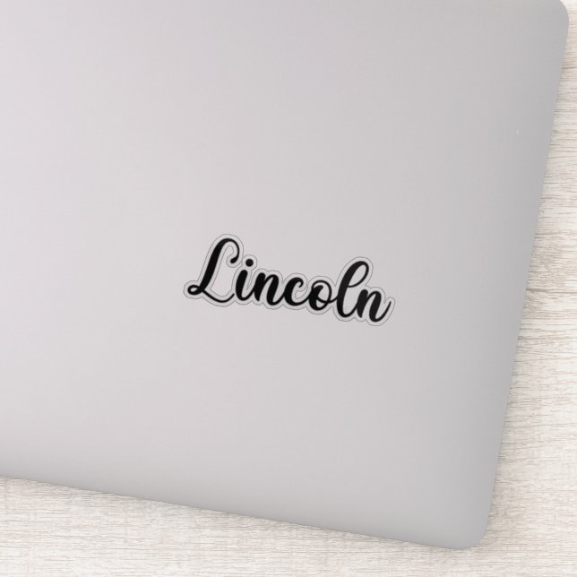 Lincoln Name - Handwritten Calligraphy (Detail)