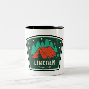 Lincoln National Forest Camping Two-Tone Coffee Mug