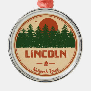 Lincoln National Forest Metal Tree Decoration