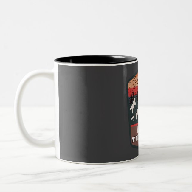 Lincoln national forest  Two-Tone coffee mug (Left)
