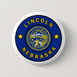 Lincoln Nebraska 6 Cm Round Badge