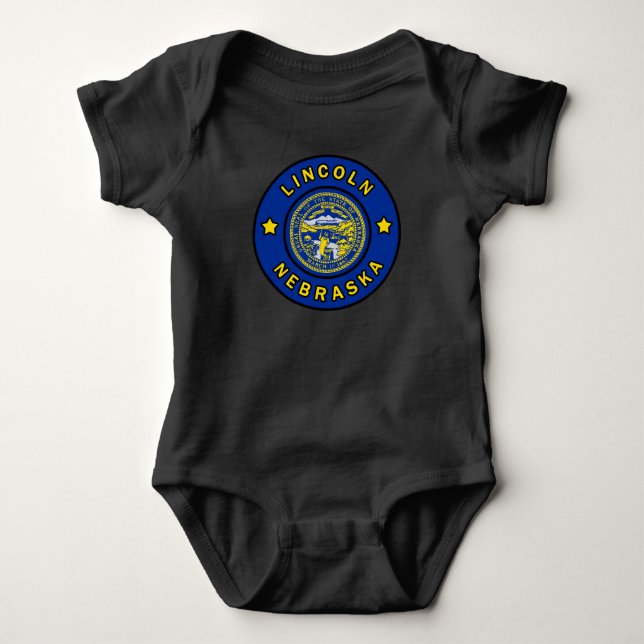 Lincoln Nebraska Baby Bodysuit (Front)