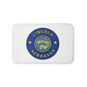 Lincoln Nebraska Bath Mat