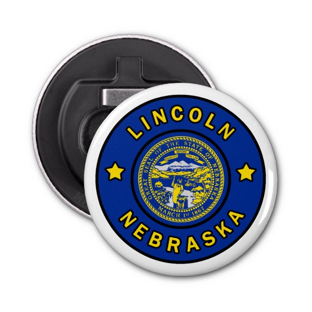 Lincoln Nebraska Bottle Opener (Front)
