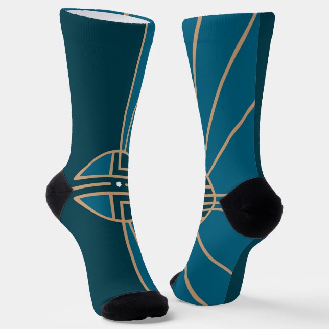 Lincoln (Nebraska) city flag Socks (Angled)